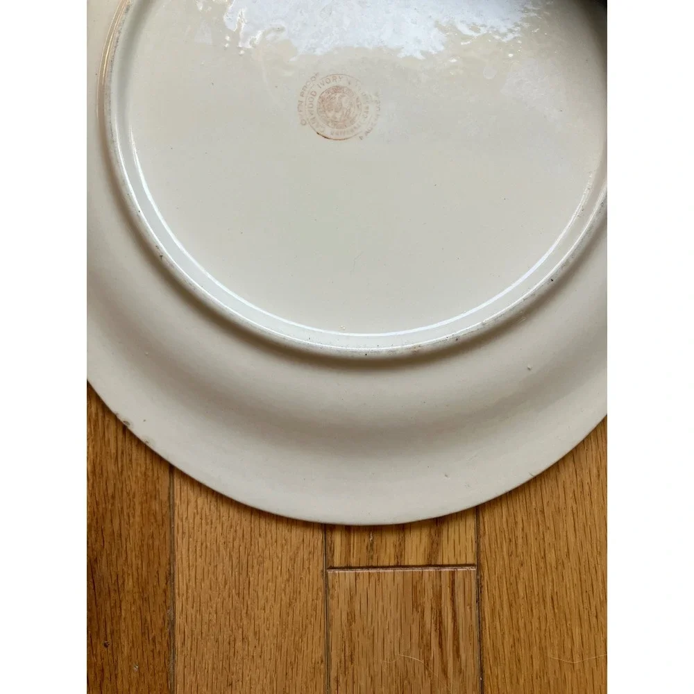 Universal Potteries Camwood Ivory Blu Colonial‎ Kitchen Oval Platter